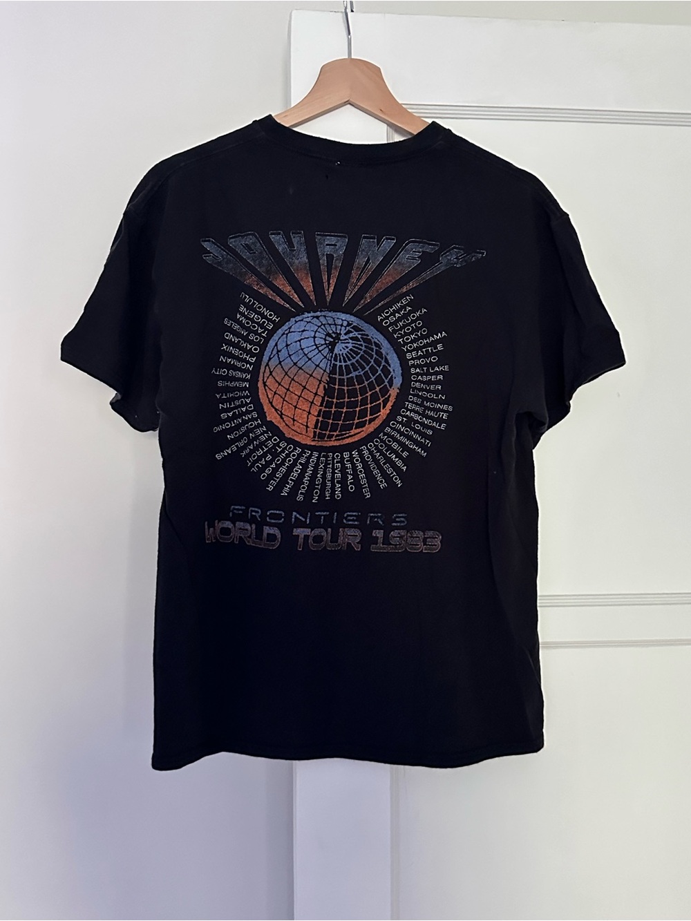 Journey Frontiers World Tour 1983 Tee — Junk Food Brand — Size M